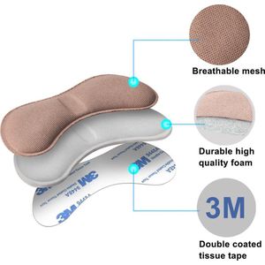 Jumada's Hielbeschermers - Inlegzolen - Anti-Slip Kussens - Blaarbeschermers - One size - Een Paar - Zwart