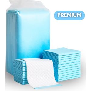 Incontinentie bed onderleggers - Wegwerp onderleggers – 60x60 cm – 6 laags - 50 stuks – Matrasbeschermers - Premium