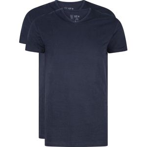 RJ Bodywear Everyday - Gouda - 2-pack - T-shirt V-hals smal - donkerblauw -  Maat XXXL
