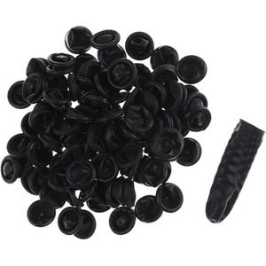 Knaak Set Latex Vingerbeschermer - Horeca - Schoonheidsspecialist - Pedicure - Zwart - 25 stuks