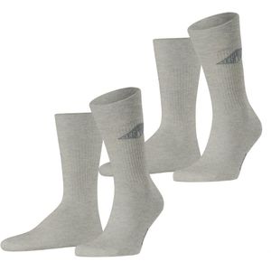 Esprit - Unisex Logo - Sportsokken - Grijs - 2-Pack