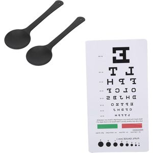 Allecto plus - Zakformaat optometristisch testbord voor dubbelzijdige weergave - Ideaal voor opticiens op kantoor