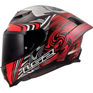 LS2 - Dragon Carbon Enthum FF807 - Integraalhelm - Rood - 6K Carbon
