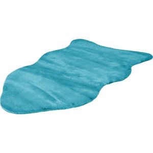 Cosy - vloerkleed - Superzacht - Hoogpolig - Anti-Slip - Imitatievacht - Fluffy Vacht - 60x90 - Petrol Blauw