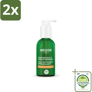 WELEDA - Reinigingsolie & Make‑up Remover - 150 ml - Voordeelverpakking - 2 stuks - Reinigingsolie - Make-up remover