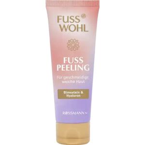 Fusswohl Voetpeeling - Puimsteen & Hyaluronzuur Voetscrub | 75ml | Vegan Formule - Bloemige Geur voor Zachte Voeten
