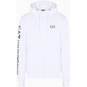 Ea7 Emporio Armani Train Logo Series Extended Logo Coft Cc Sweatshirt Met Rits