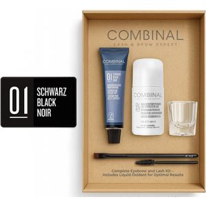 Combinal | Wimper & Wenkbrauw Normale Verf Kit - 01 Zwart