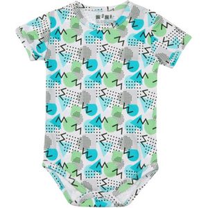 Nini-romper met korte mouwen - biologisch katoen 74