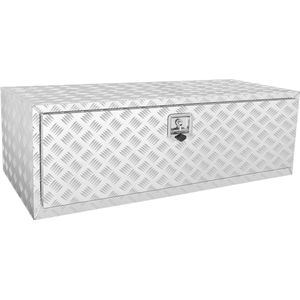 VEVOR Underbody Truck Box – 121.9x61x61 cm Pick-up Opbergdoos – Aluminium Gereedschapskist met Slot en Sleutels – Waterdicht – Geschikt voor Vrachtwagens, Bestelwagens en Aanhangwagens