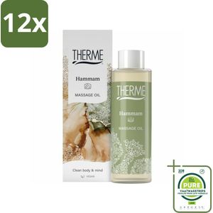 Therme - Hammam - Massageolie - Hydraterend - Verzorgend - 125ml - Voordeelverpakking - 12 stuks - Massageolie - Ontspannen