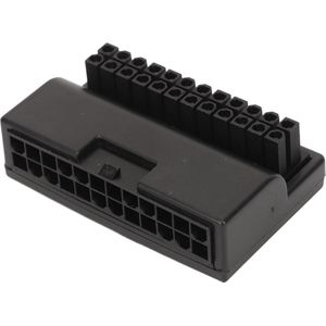 ATX 24-pins Mannelijk Naar 24-pins Vrouwelijk 90 Graden Voedingsadapter - Plug and Play- Haakse Voedingsadapterkaart voor Desktop-moederbord - PC-voeding
