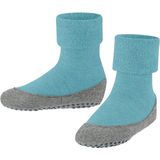 FALKE Cosyshoe Minis Noppen op de zool wol huissokken kinderen blauw - maat 21-22