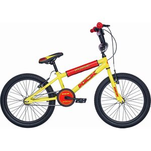 Magic Bmx Kick - Kinderfiets 16 Inch - Geel/Rood - Geschikt voor 4 tot 6 Jaar