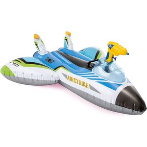 Intex Water Gun Vliegtuig - Blauw - Opblaasbaar speelgoed