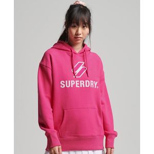 Superdry Dames Trui Code oversized hoodie met logo in appliqué