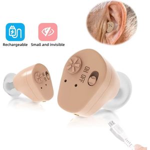 Geluidsversterker - draadloos - headset - handset - Ears - Oplaadbaar - in het oor - Mini luisterapparaat - Gehoorversterking