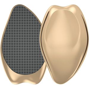 Voor Voetvijl - 2-in-1 Nano Glass - Voetvijl Eeltverwijderaar Set - Eeltrasp - Eeltvijl - Voetverzorging - Eeltschaaf - Rasp - Voor Natte En Droge Voeten - Likdoorn - Eksteroog - Pedicure - Professionele Eeltverwijderaar - Verwijder Dode Huid - Goud