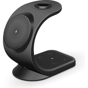 Oplaadstation - Draadloos Oplaadstation - Oplaadstation geschikt voor X - Mobiel, Telefoon, Oortjes en Horloge