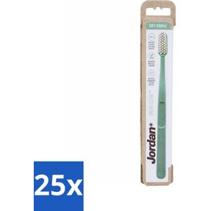 25 x Jordan - Tandenborstel - Green Clean - Soft - Mondhygiëne - Tandenpoetsen