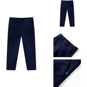 vidaXL Kinderbroeken - Kinderbroeken - Kinderkleding - Kinderkled - Kinderbroek 116 donker marineblauw