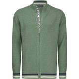 Felix Hardy Gebreid vest  marine / olijfgroen / wit