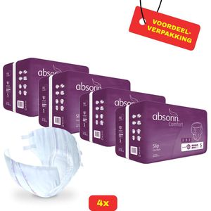 4x Absorin Comfort Slip Dag/Nacht Maat S - 4x 14 stuks - Voordeelverpakking!