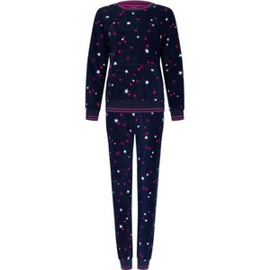 Fleece meisjes pyjama sterren Kensi - Blauw - Maat - 104