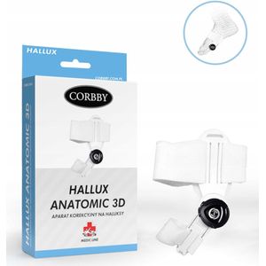 Corbby Hallux Anatomic 3D: Hallux Valgus Corrector met Verstelbare Tienerband