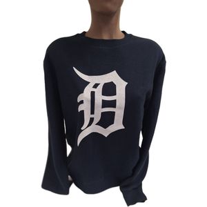 DETROIT TIGERS - CREWNECK -NAVY - S