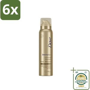 Dove DermaSpa - Zelfbruiner - Tanning Mousse - Medium-Dark - 150 ml - Voordeelverpakking - 6 stuks - Natuurlijke bruining - Gelijkmatige bruining