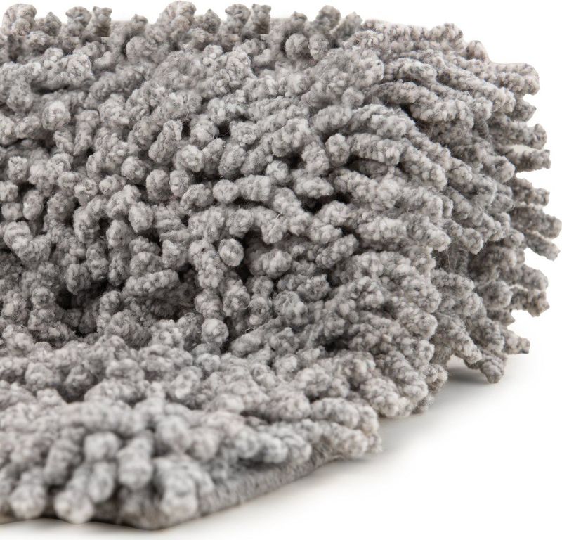 Zohome Badmat Filo - Badkamermat - Antislip tapijt - 60x60 - Grijs