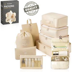 DecoVeen® Packing Cubes Set 9-Delig - koffer organizer set - koffer organizer - Travel Cubes - Voor Backpack en Koffer - Travel Inpak Set