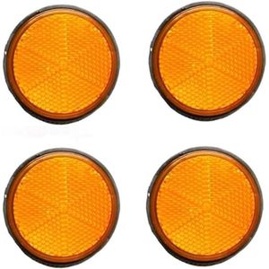 Inovra - Reflectoren voor Motorfiets, Fiets en Aanhangwagen - Set van 4 Reflecterende Stickers
