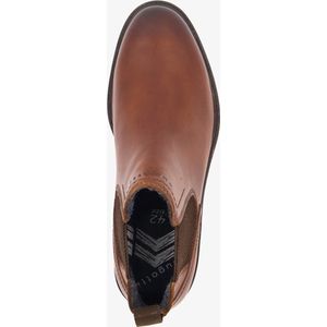 Bugatti leren heren chelsea boots cognac/bruin - Maat 41