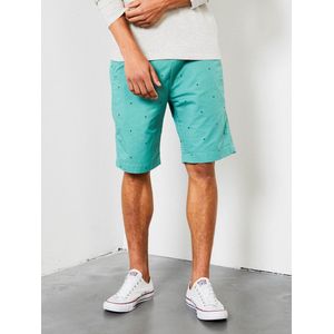 Petrol Industries - Heren Chino short met riem - Groen - Maat XXL