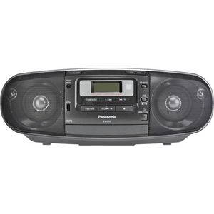 Panasonic - RX-D55AEG-K - Radio Cassette-CD Speler - Zwart - DAB+ MP3 USB