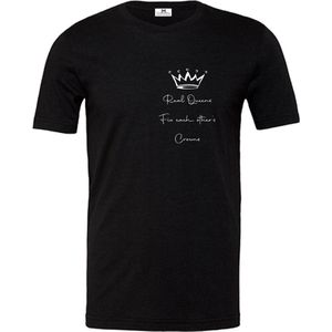 T-shirt dames-korte mouw-Real Queen fix each other's crown-Maat S