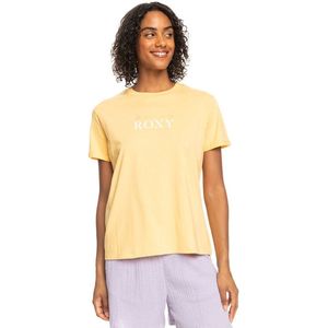 Roxy Noon Ocean T-shirt Met Korte Mouwen Geel S Vrouw