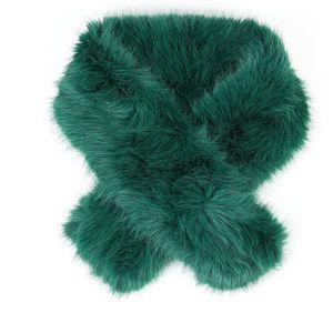 Bontsjaal - Fake Fur - Groen - Vastelaovend - Carnaval - Fluffy - Doortrek Sjaal