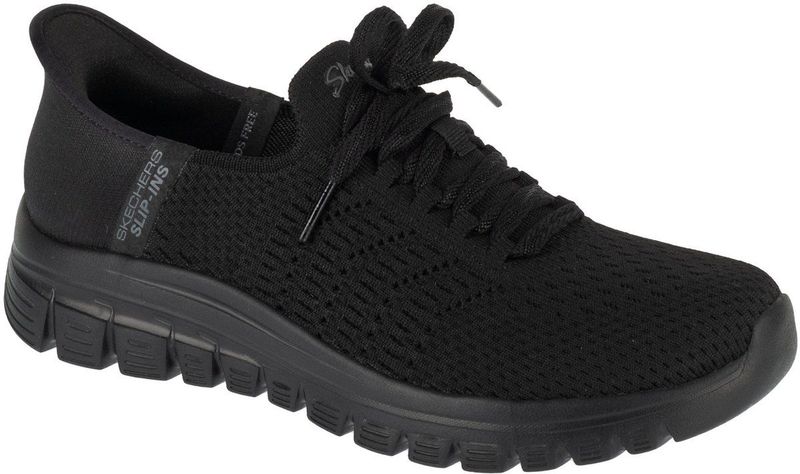 Skechers - Graceful - Sneakers - Zwart - Stof