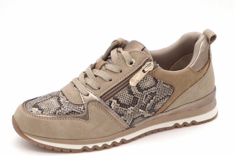 Marco Tozzi - 23740-344 - Dames Sneaker - Beige/Print