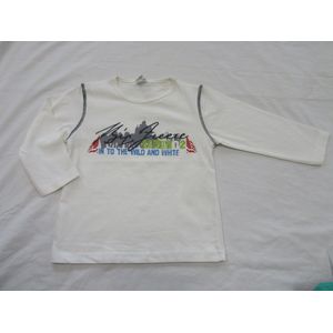 dirkje , jongens , t-shirt lange mouw , creme, polar expedition , 116  - 6 jaar