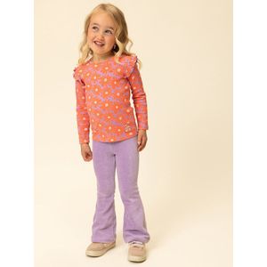 LOOXS Little 2601-7606-610 Meisjes Broek - Maat 92 - Lila van 78% Cotton 18% Polyester 4% Lycra