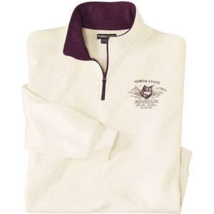 ATLAS FOR MEN - Sweater met rits North State - Heren - Verkrijgbaar in grote maten - 4XL