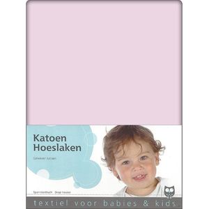 Briljant Hoeslaken Roze 60x120cm (katoen)