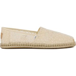 TOMS Espadrilles Female / Instappers / Damesschoenen - Canvas - Alpargata. rope bot - Gebroken wit - maat 37