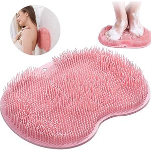 Non-slip Silicone Massage Pad, Back Rubber, Foot Brush and Body Brush with Suction Cup Silicone, Foot Massager and Back Rubber Wall, Soothing and Relaxing Pad for Body, Foot Bath