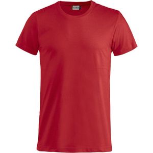 Clique 2 Pack Basic Fashion-T Modieus T-shirt kleur Rood maat XXL