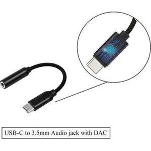 Aerend Hoge kwaliteit Digitale USB-C naar 3.5mm AUX audio adapter met DAC  [Set van 2]